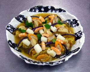 湯葉豆腐-和風海鮮餡かけ